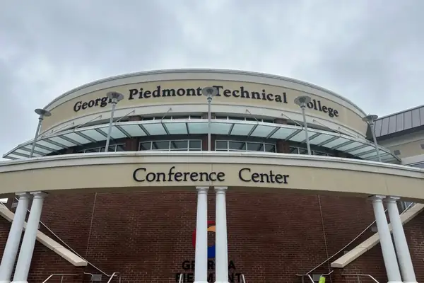 College conference center in Clarkston, GA after the building wash